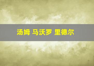 汤姆 马沃罗 里德尔